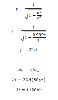 time
                            dilation calculation