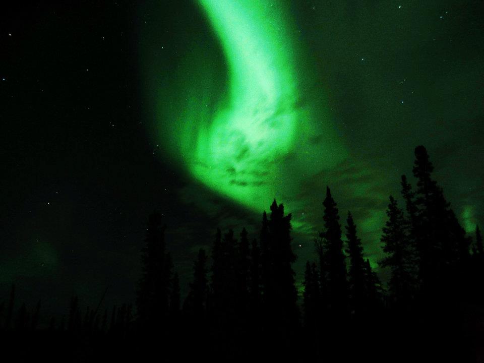 Northern lights from Summit Lake