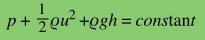 Bernoulli's equation