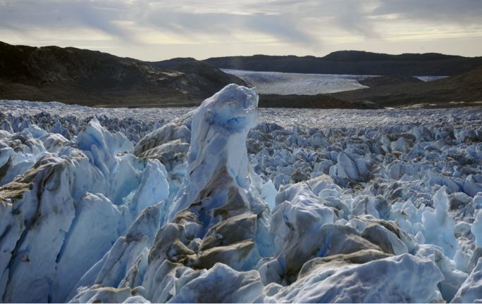 Photo: Jakobshavn Isbræ in West Greenland by Konrad
        Steffen